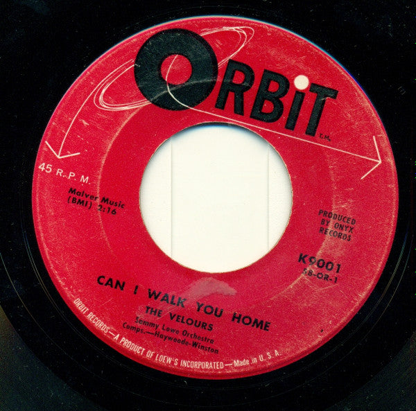 The Velours - Remember / Can I Walk You Home (7" VINYL) | Generic-