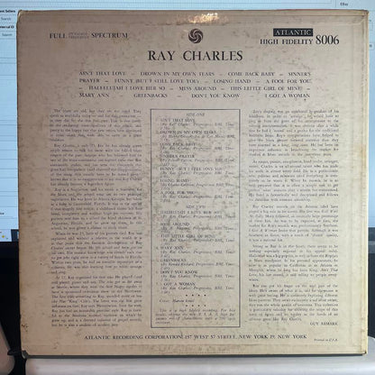 Ray Charles - Ray Charles (VINYL) | Good (G) Excellent (EX)-