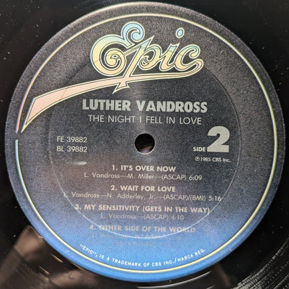 Luther Vandross - The Night I Fell In Love (VINYL) | Near Mint- (NM-) Excellent+ (EX+)-