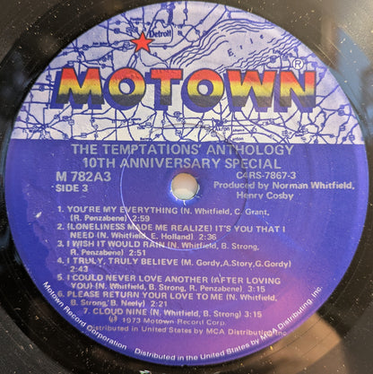 The Temptations - Anthology (3xVINYL) | Near Mint (NM) Excellent (EX)-