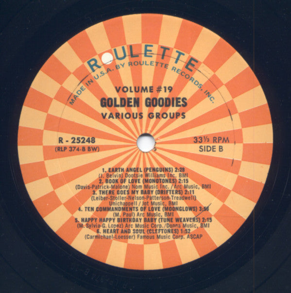 Various - Golden Goodies - Vol. 19 | Near Mint (NM) Near Mint (NM)-