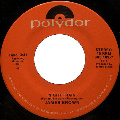 James Brown - Night Train / Papa's Got A Brand New Bag *45* | Near Mint (NM) Generic-