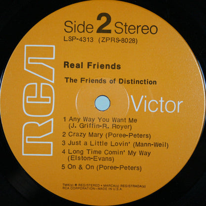The Friends Of Distinction - Real Friends (VINYL) | Near Mint (NM or M-) Very Good Plus (VG+)-