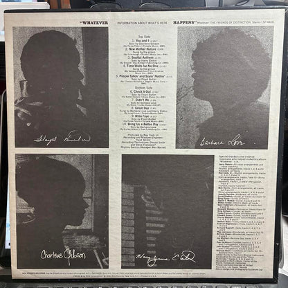 The Friends Of Distinction - Whatever (VINYL) | Near Mint (NM or M-) Excellent (EX)-