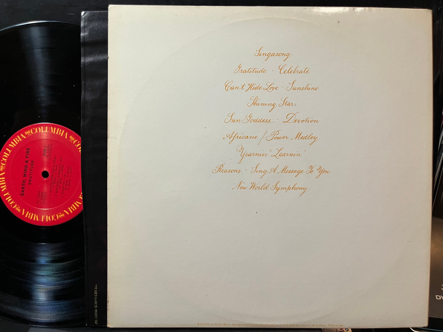 Earth, Wind & Fire - Gratitude (VINYL 2xLP Columbia – PG 33695) | USED Near Mint (NM) Excellent+ (EX+)-