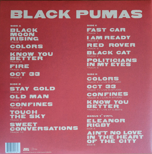 Black Pumas - Black Pumas (GALAXY COLOR 2xVINYL) | Near Mint (NM or M-)-