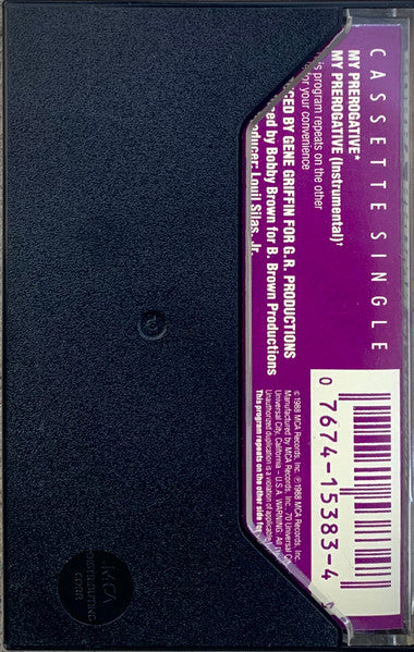Bobby Brown - My Prerogative *CASSETTE* | Near Mint (NM) Near Mint (NM)-