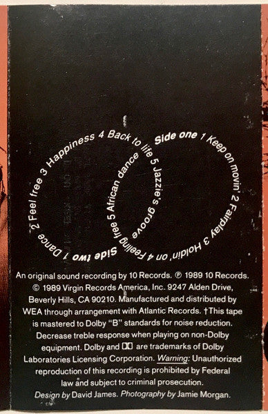 Soul II Soul - Keep On Movin' *CASSETTE* | Near Mint (NM) Near Mint (NM)-