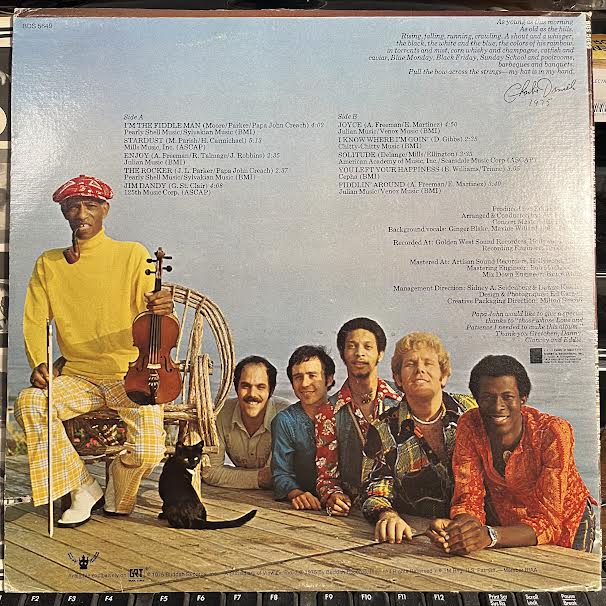 Papa John Creach - I'm The Fiddle Man (VINYL) | Near Mint (NM) Excellent (EX)-