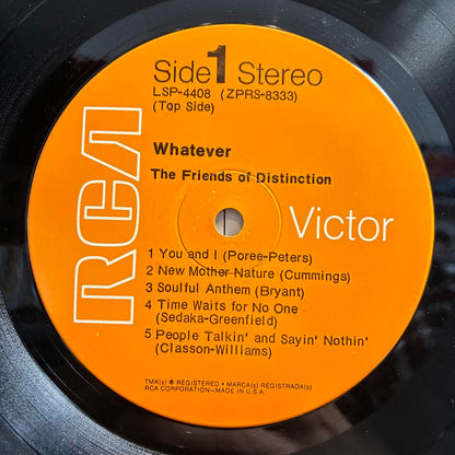 The Friends Of Distinction - Whatever (VINYL) | Near Mint (NM or M-) Excellent (EX)-