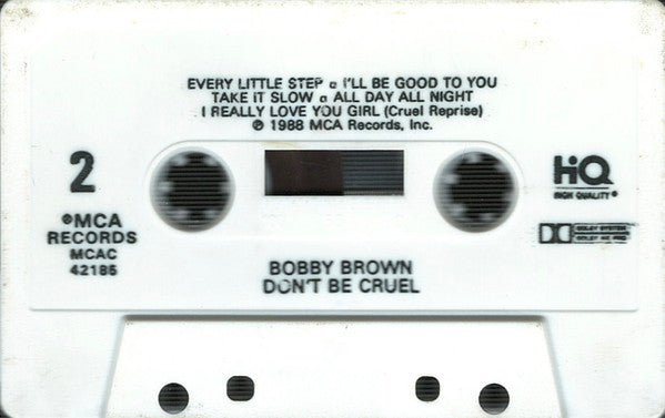 Bobby Brown - Don't Be Cruel *CASSETTE* | Near Mint (NM) Near Mint (NM)-