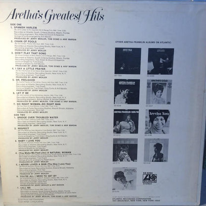 Aretha Franklin - Aretha's Greatest Hits (VINYL) | Near Mint (NM) Excellent (EX)-