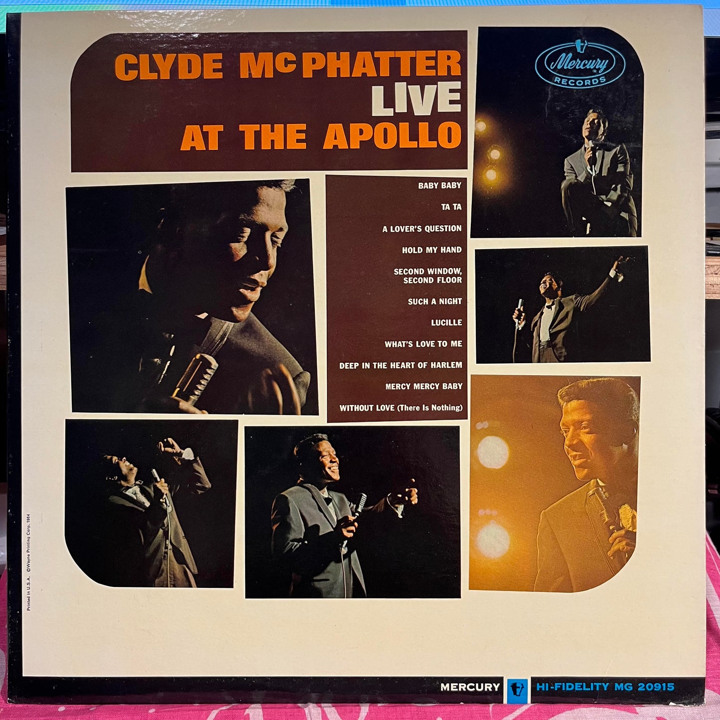 Clyde McPhatter - Live At The Apollo | Near Mint (NM) Near Mint (NM)-