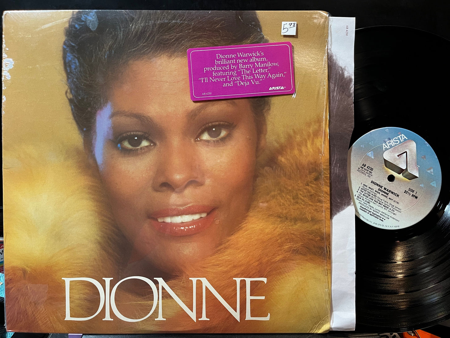 Dionne Warwick - Dionne (VINYL) | Near Mint (NM or M-) Near Mint (NM)-