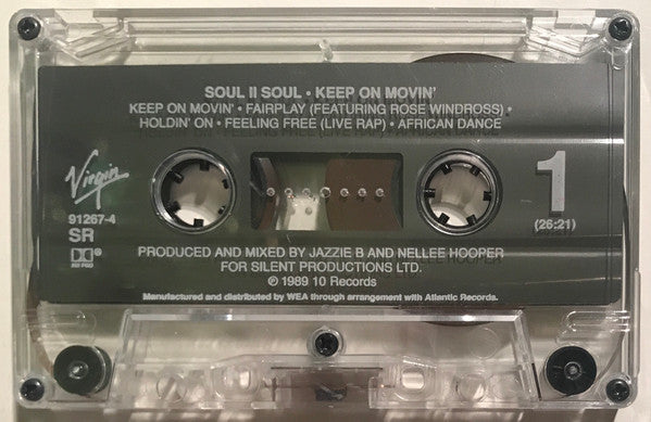 Soul II Soul - Keep On Movin' *CASSETTE* | Near Mint (NM) Near Mint (NM)-