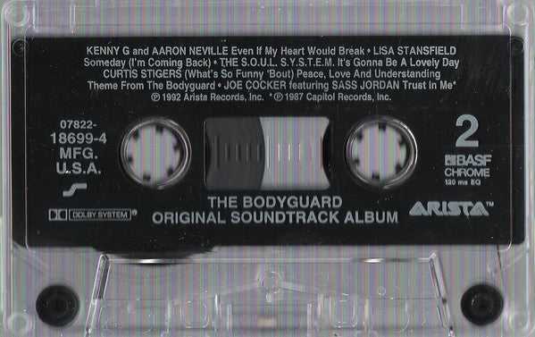 Various - The Bodyguard (Original Soundtrack Album) *CASSETTE* | Near Mint (NM) Near Mint (NM)-