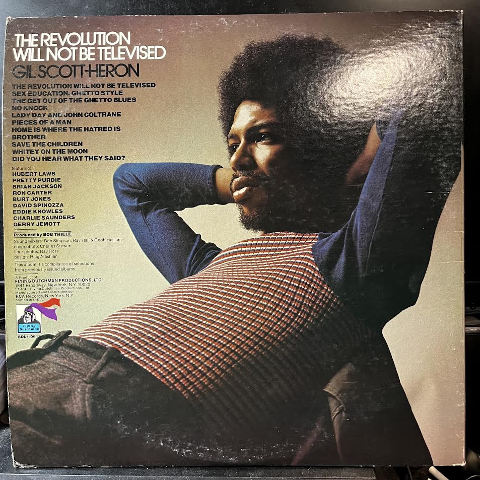 Gil Scott-Heron - The Revolution Will Not Be Televised (VINYL) | Near Mint (NM) Excellent+ (EX+)-