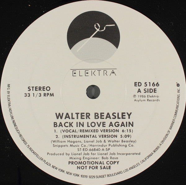 Walter Beasley - Back In Love Again | Near Mint (NM) Generic-