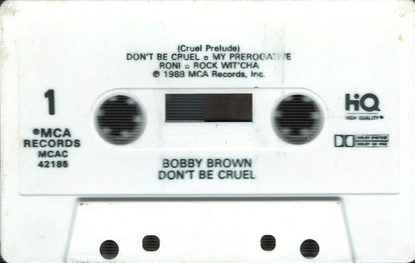 Bobby Brown - Don't Be Cruel *CASSETTE* | Near Mint (NM) Near Mint (NM)-