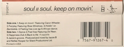 Soul II Soul - Keep On Movin' *CASSETTE* | Near Mint (NM) Near Mint (NM)-
