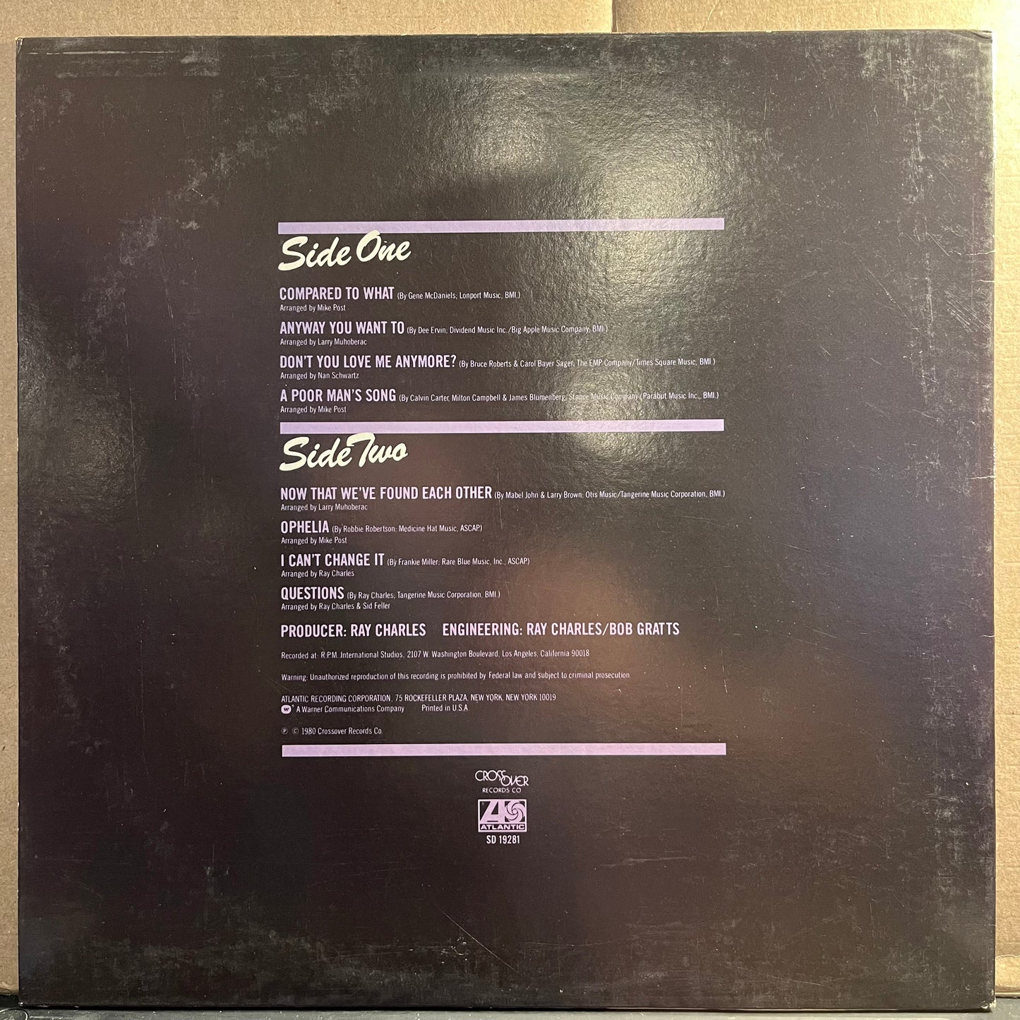 Ray Charles - Brother Ray Is At It Again! *PROMO* | Near Mint (NM) Near Mint (NM)-