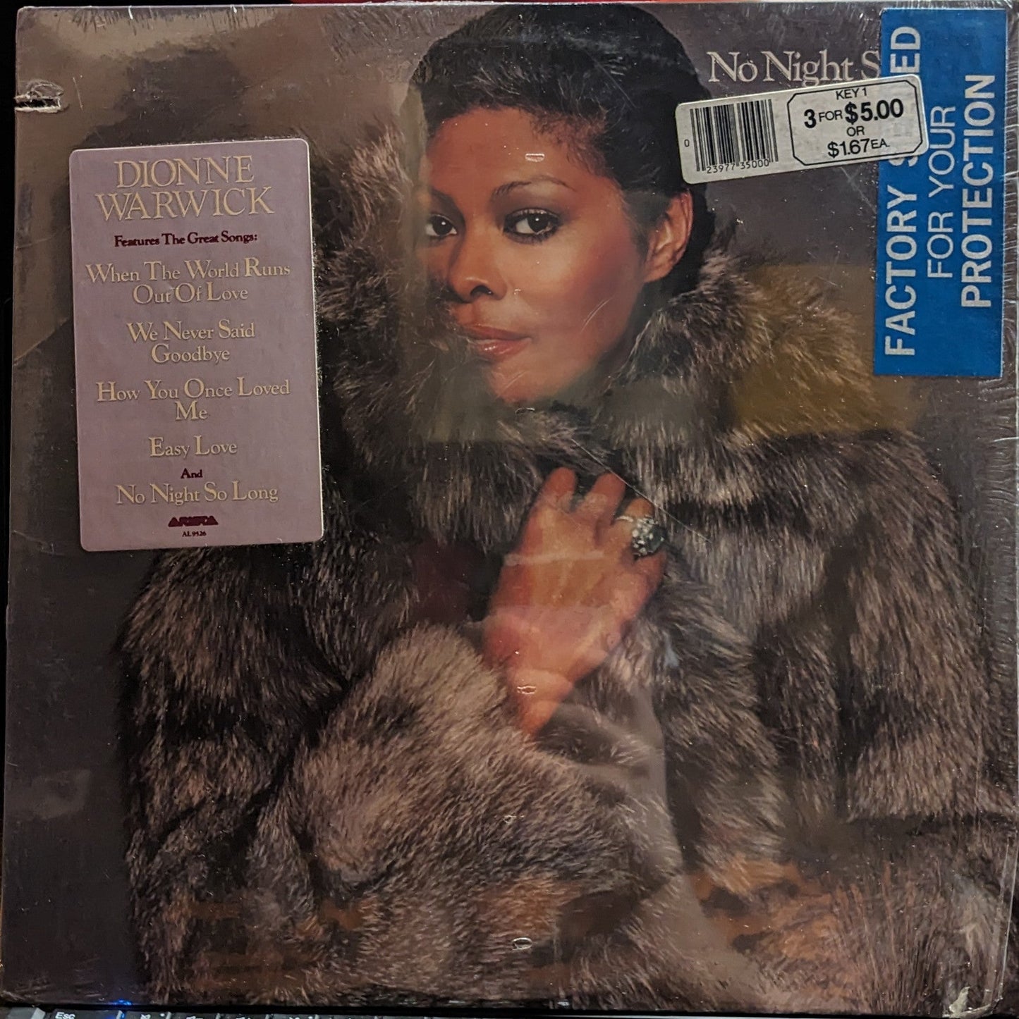 Dionne Warwick - No Night So Long *CLUB* | Near Mint (NM) Near Mint (NM)-