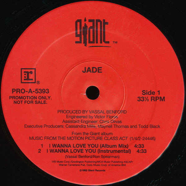 Jade (3) - I Wanna Love You (VINYL) | Near Mint (NM) Excellent+ (EX+)-
