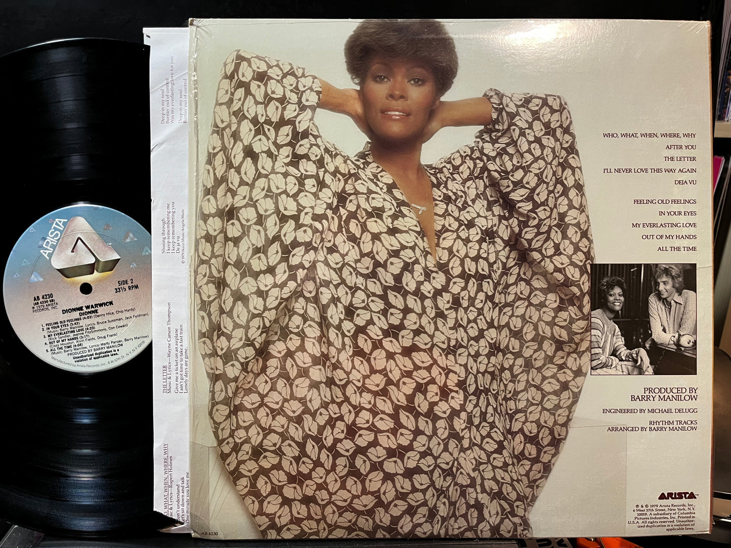 Dionne Warwick - Dionne (VINYL) | Near Mint (NM or M-) Near Mint (NM)-