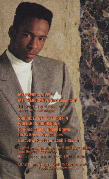 Bobby Brown - My Prerogative *CASSETTE* | Near Mint (NM) Near Mint (NM)-