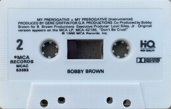 Bobby Brown - My Prerogative *CASSETTE* | Near Mint (NM) Near Mint (NM)-