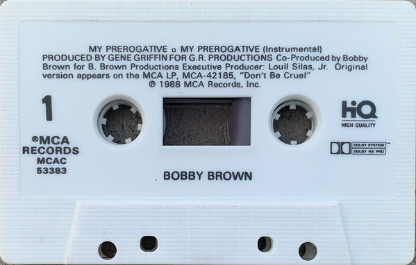 Bobby Brown - My Prerogative *CASSETTE* | Near Mint (NM) Near Mint (NM)-