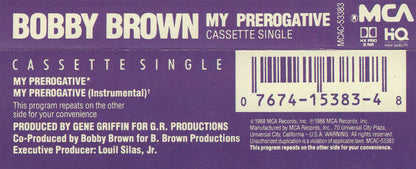 Bobby Brown - My Prerogative *CASSETTE* | Near Mint (NM) Near Mint (NM)-