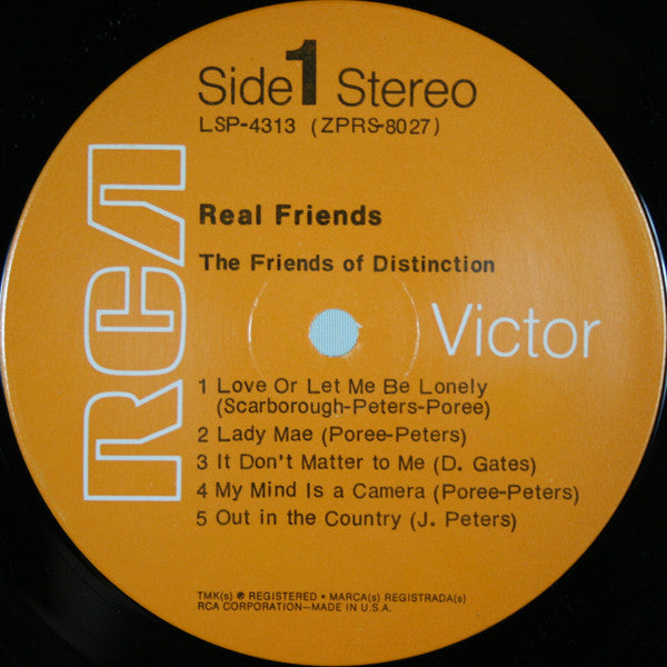 The Friends Of Distinction - Real Friends (VINYL) | Near Mint (NM or M-) Very Good Plus (VG+)-