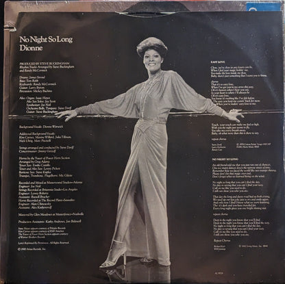 Dionne Warwick - No Night So Long *CLUB* | Near Mint (NM) Near Mint (NM)-