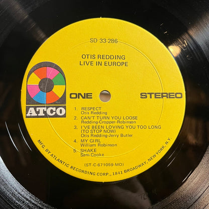 Otis Redding - Live In Europe (VINYL) | Very Good (VG)-
