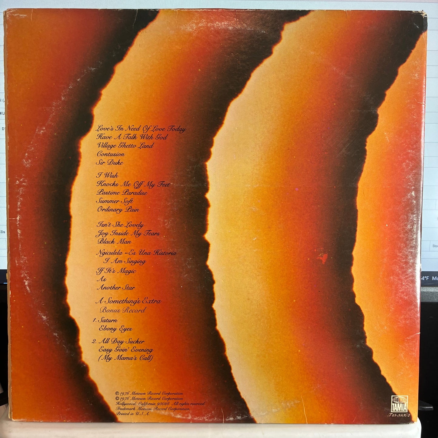 Stevie Wonder - Songs In The Key Of Life (2x VINYL *NO 7"*) | Very Good Plus (VG+) Very Good Plus (VG+)-
