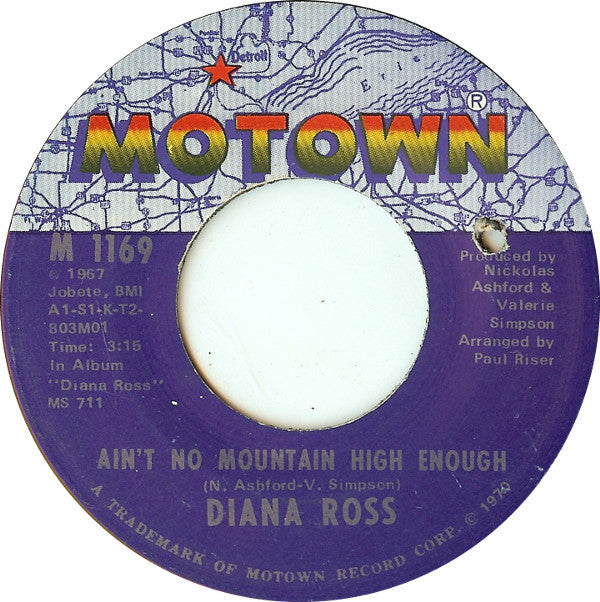 Diana Ross - Ain't No Mountain High Enough / Can't It Wait Until Tomorrow | Very Good Plus (VG+) Excellent (EX)-