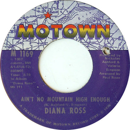 Diana Ross - Ain't No Mountain High Enough / Can't It Wait Until Tomorrow | Very Good Plus (VG+) Excellent (EX)-