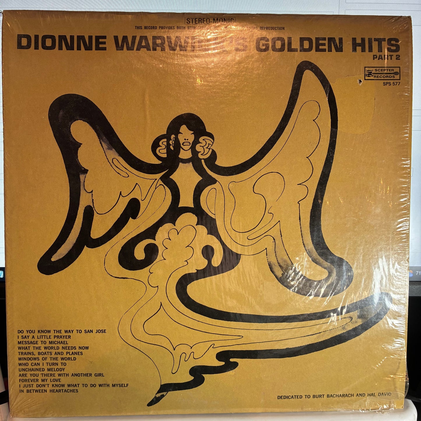 Dionne Warwick - Golden Hits Part 2 (VINYL) | Very Good Plus (VG+) Excellent (EX)-