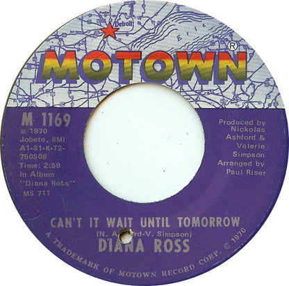 Diana Ross - Ain't No Mountain High Enough / Can't It Wait Until Tomorrow | Very Good Plus (VG+) Excellent (EX)-