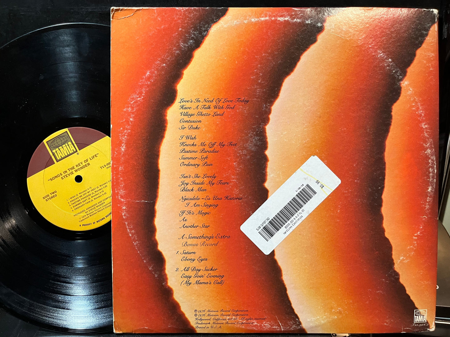 Stevie Wonder - Songs In The Key Of Life (VINYL 2xLP TAMLA T13-00340 1976) | USED Very Good Plus (VG+) Very Good (VG)-