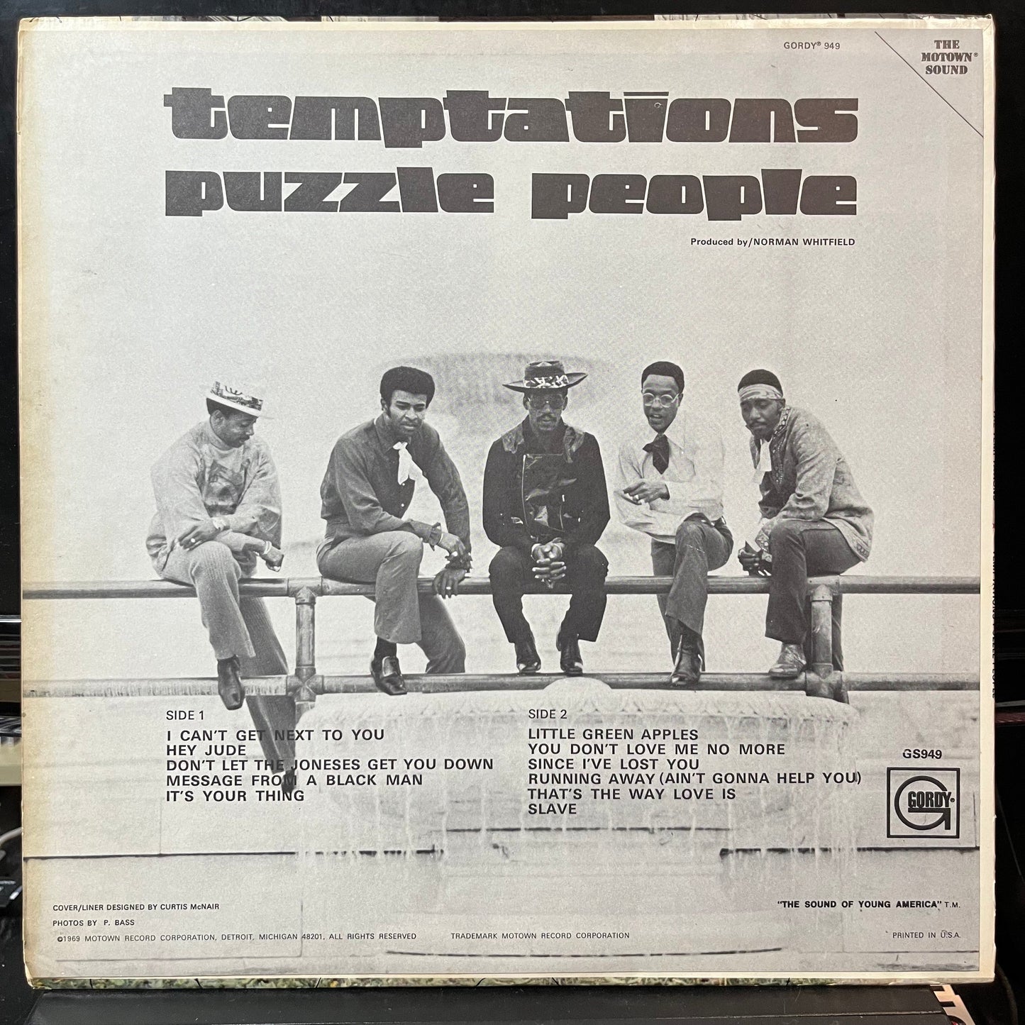 The Temptations - Puzzle People (VINYL LP GORDY 949 1969) | USED Very Good (VG) Excellent+ (EX+)-