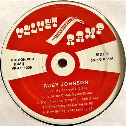 Ruby Johnson Ruby Johnson LP Mint (M) Mint (M)-
