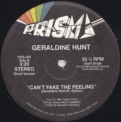 Geraldine Hunt - Can't Fake The Feeling | Mint (M) Generic-