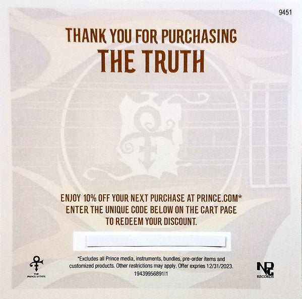 The Artist (Formerly Known As Prince) - The Truth | Mint (M) Mint (M)-