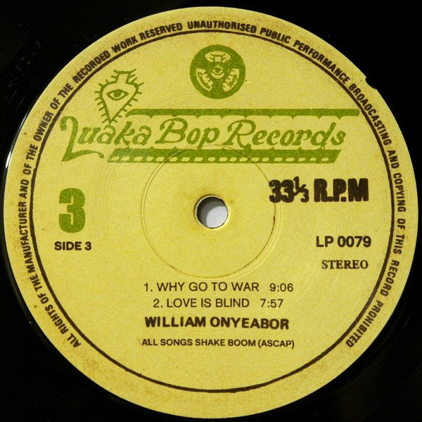 William Onyeabor - Who Is William Onyeabor? (3xVINYL) | Mint (M) Mint (M)--