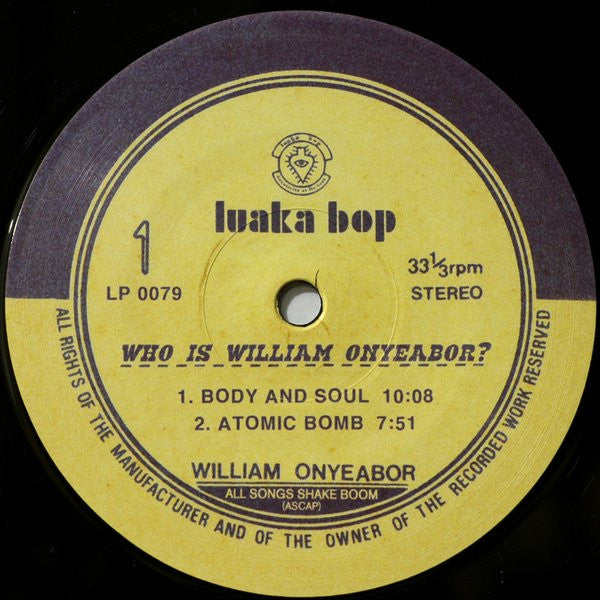 William Onyeabor - Who Is William Onyeabor? (3xVINYL) | Mint (M) Mint (M)--