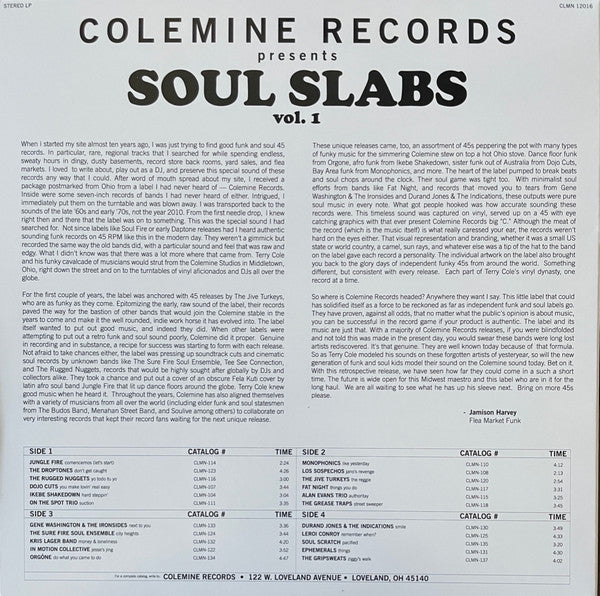 Various - Soul Slabs Vol. 1 | Mint (M) Mint (M)-