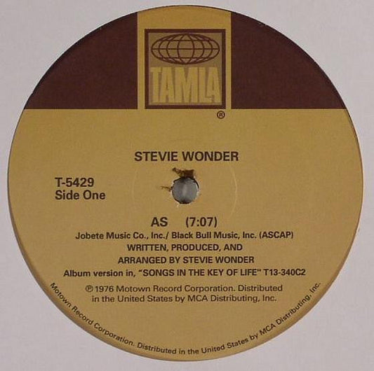 Stevie Wonder As 12" Mint (M) Generic-