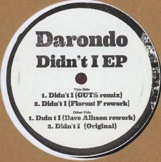 Darondo - Didn't I EP (VINYL REPRESS) | Mint (M) Generic-